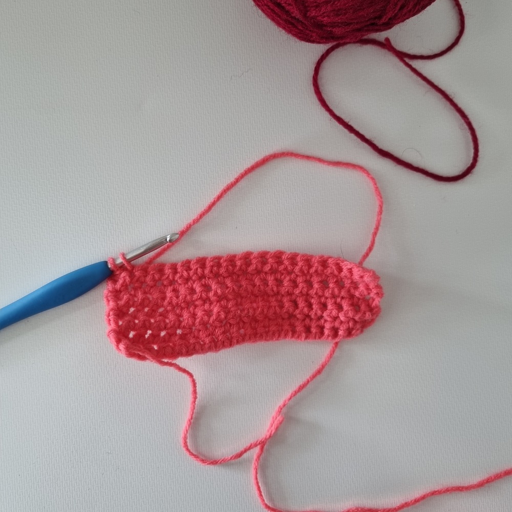 single crochet color 1