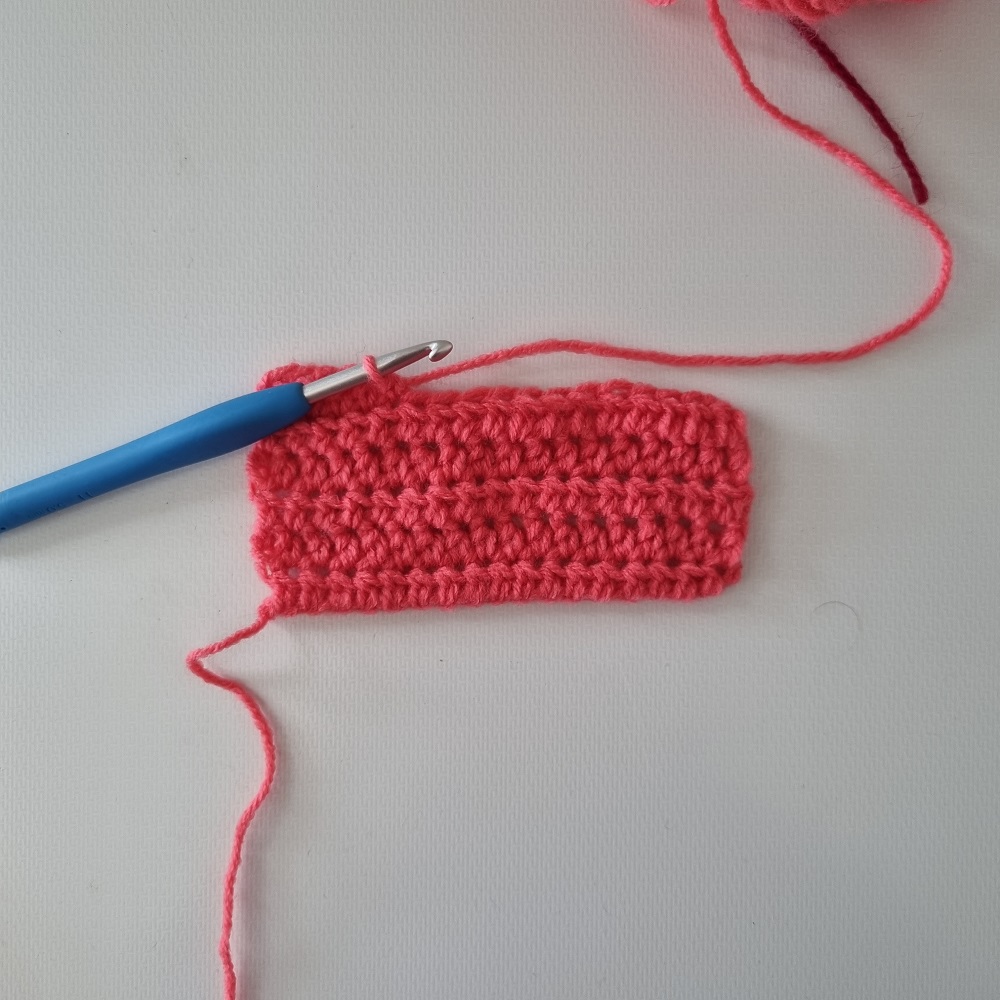 half double crochet color change 0