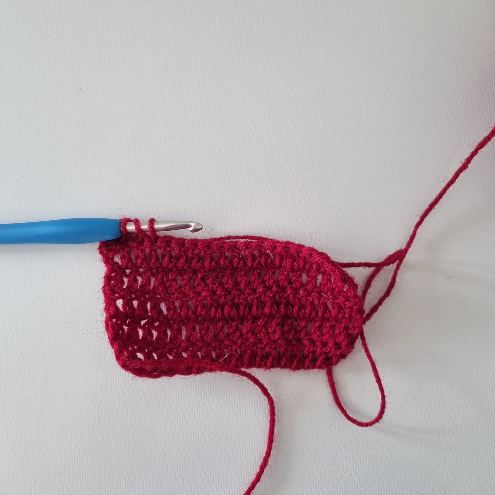 double crochet color change 1