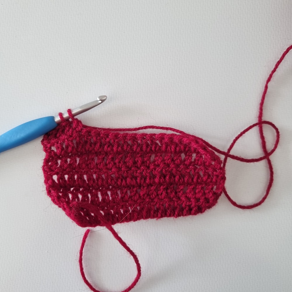 double crochet color change 2