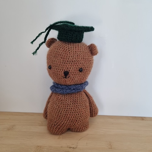 teddy bear with graduation cap